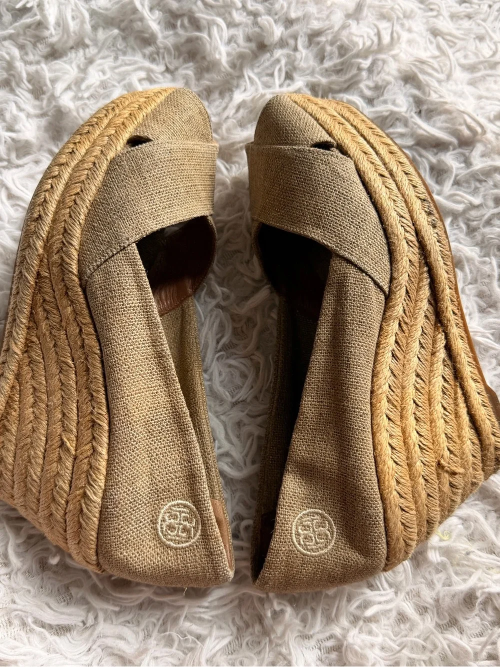 Tory Burch tan gold